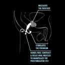 PERFORMANCE PROSTATE MASSAGER 5" BLACK