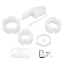 BLUE LINE SILICONE MINI C*CK CAGE WITH BALL DIVIDER WHITE