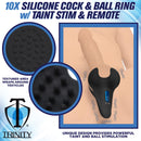 TRINITY VIBES C*CK & BALL RING WITH REMOTE