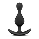 ANAL ADVENTURES PLATINUM SILICONE WAVE BUTT PLUG 4.5" BLACK