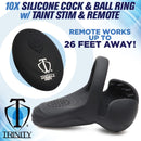 TRINITY VIBES C*CK & BALL RING WITH REMOTE