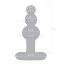 GLAS BEADED ANAL PLUG 4"
