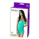 LACE STRAPLESS MINI DRESS GREEN O/S
