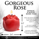 MASTER SERIES FLAMING ROSE DRIP CANDLE