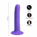 MARIN 8" DILDO PURPLE
