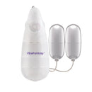 VIBEFANTASY SILVER DOUBLE BULLET WITH REMOTE CONTROL