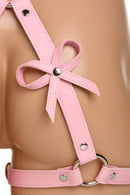 STRICT BDSM BOWS HARNESS PINK XL/XXL
