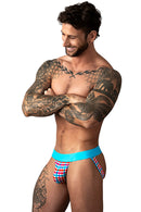SO COMFY GINGHAM JOCK TURQUOISE L/XL