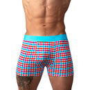 SO COMFY GINGHAM BOXER BRIEF TURQUOISE MEDIUM