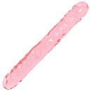CRYSTAL JELLIES JR DOUBLE ENDED DILDO PINK 10"