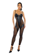 LUST & LEATHER CATSUIT MEDIUM