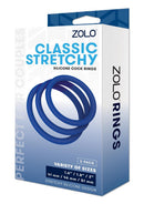 ZOLO STRETCHY SILICONE C*CK RING 3PK