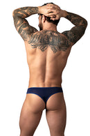 SASSY LACE RING THONG NAVY L/XL