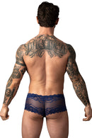SASSY LACE MINI SHORT NAVY LARGE
