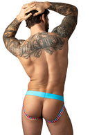 SO COMFY GINGHAM JOCK TURQUOISE L/XL